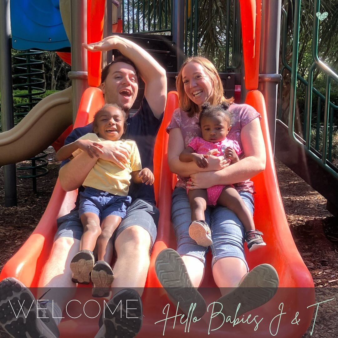 Welcome Hello Babies J &amp; T!💚💜

Congratulations to Anna and David on the recent placement of their kiddos. This adorable sibling set is already home with their new family and everyone is getting adjusted to life as a family of four. 

This was a