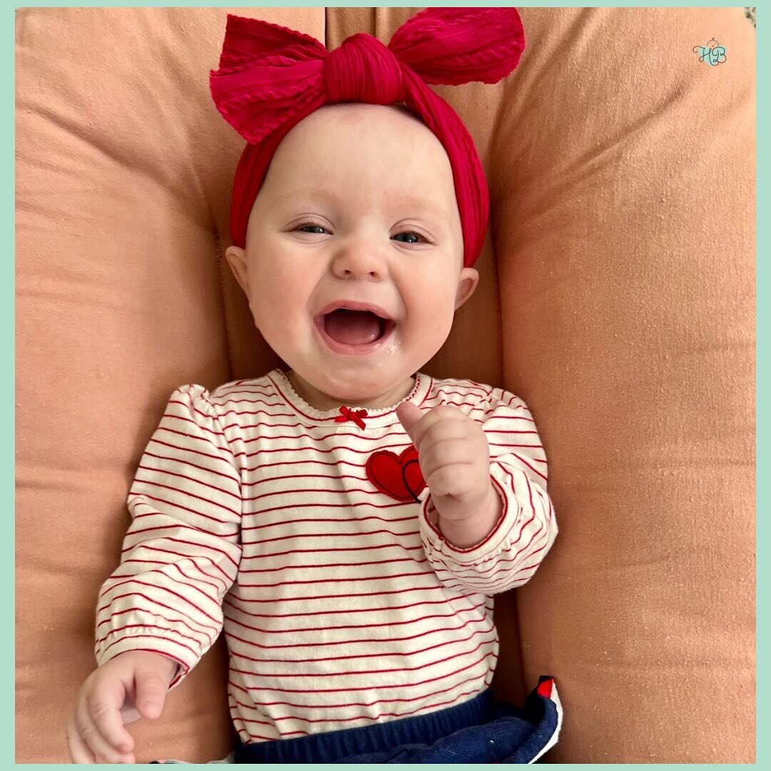 Just a little sunshine ☀️ for today! Six  months in and Hello Baby Ellie is all smiles.😊