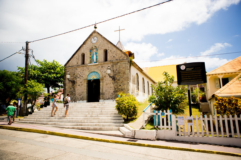 The Catholic Church in the town center of Terre de Haute