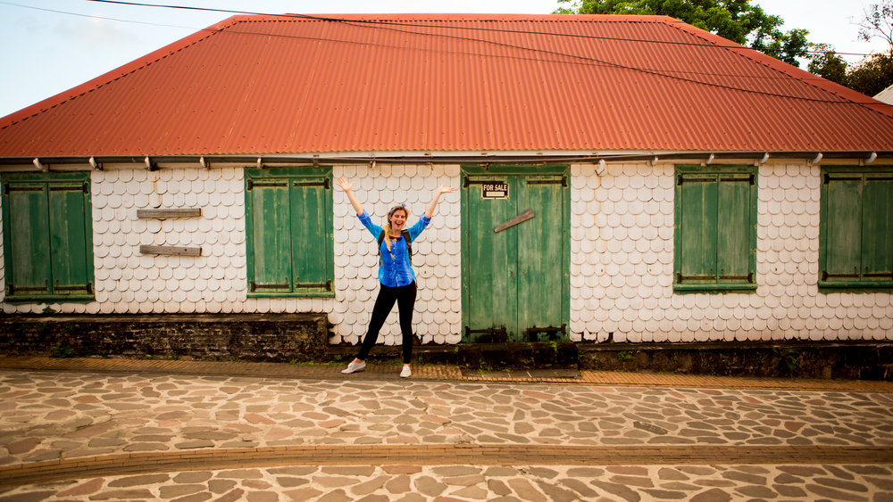 Love me some red roofs on Statia.