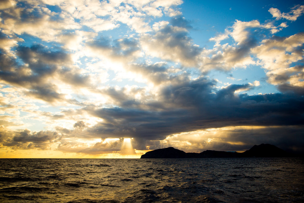 The start of our day sailing to Saba.