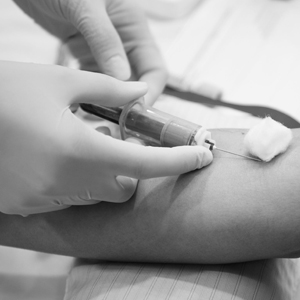 Traumatic blood draw