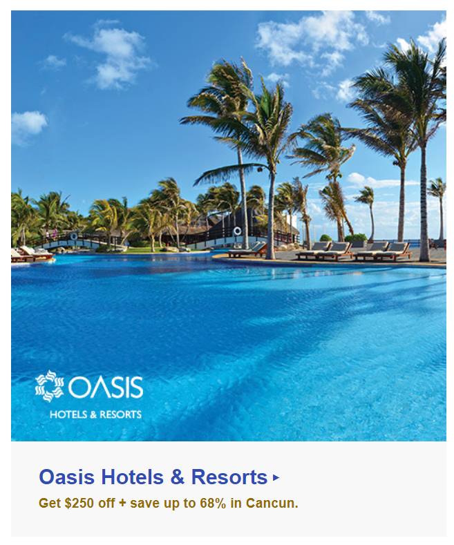 Southwest Vacations - Homepage banner ad