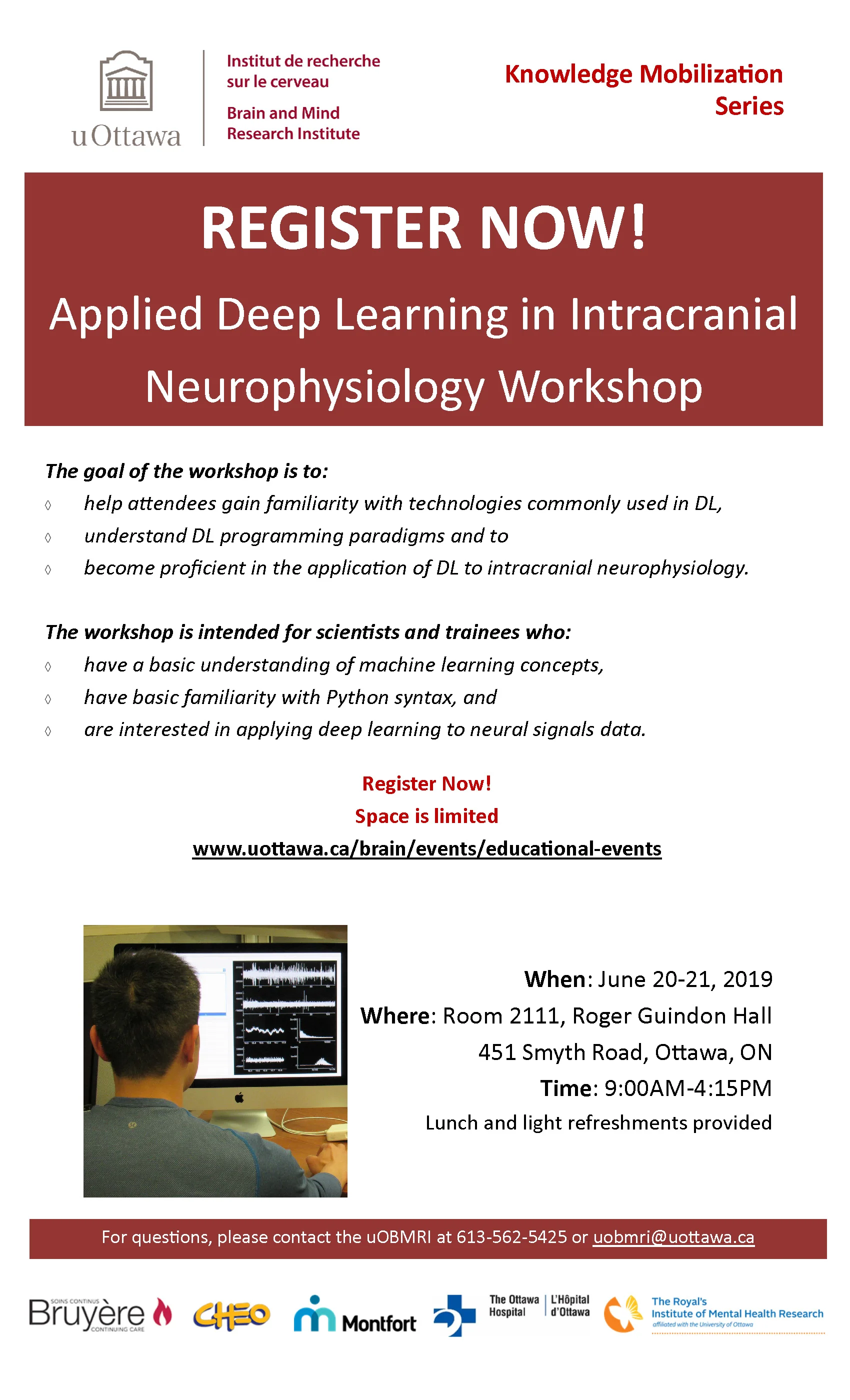 Applied Deep Learning in Intracranial Neurophysiology Workshop | June 20-21, 2019