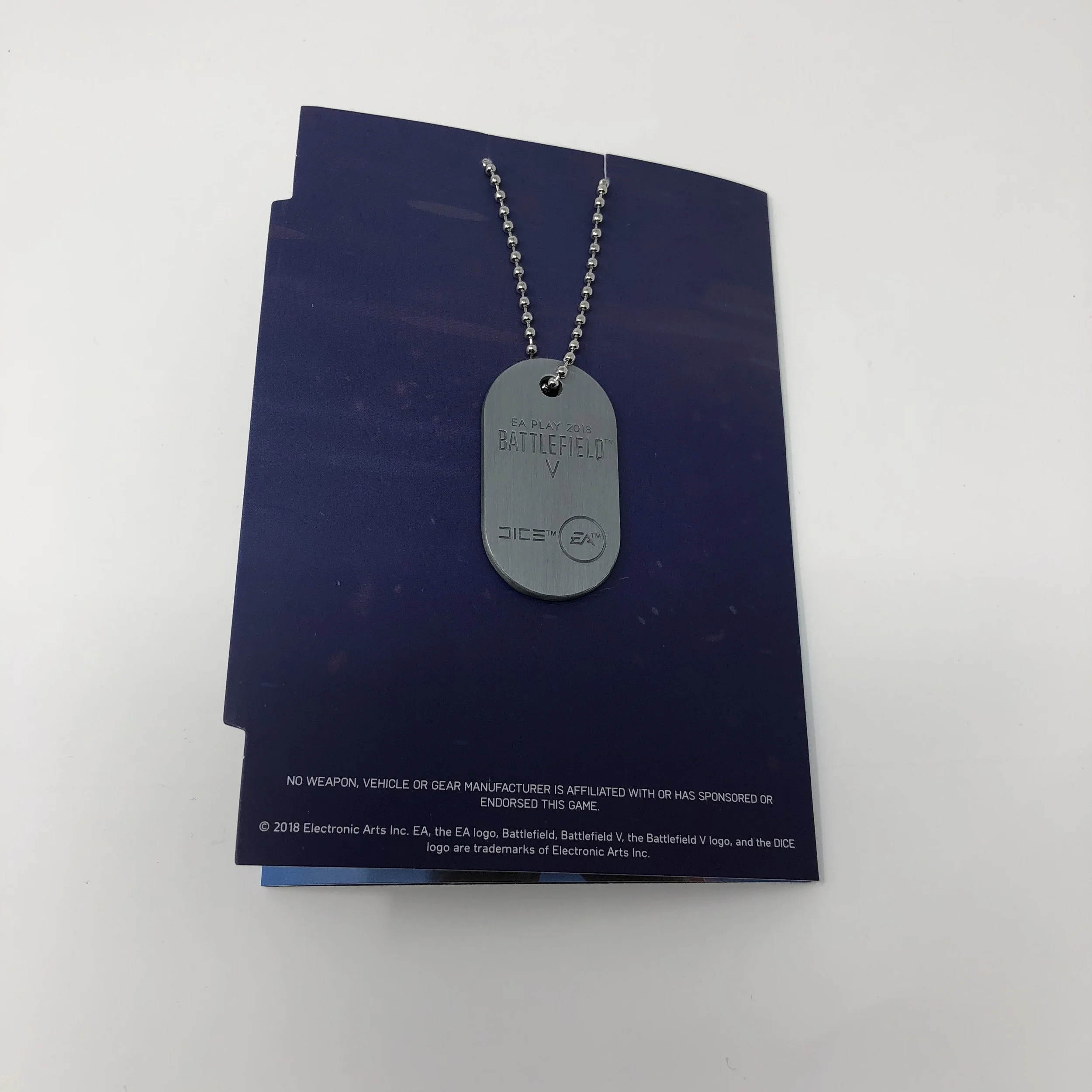 BATTLEFIELD V DOG TAG + CODE 25,000
