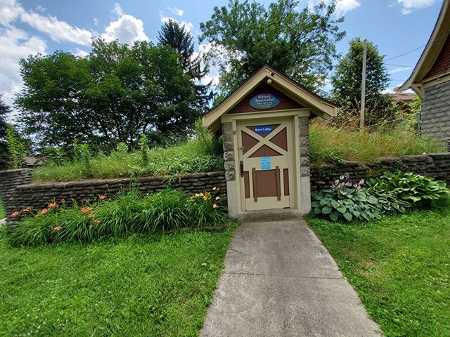 In addition to the collection of only native species at the New York State Zoo, the zoo also features several historic buildings and features, like this original root cellar once used to keep zoo animal food fresh. It's open for guests to explore--an