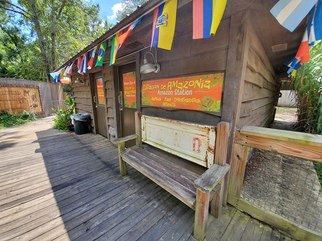 Love this bench with a tailgate as a seat back! My kind of tailgating!⠀
⠀
#smallandmighty #zoodesign #roadtrip #ontheroad #zootripping #louisiana #lams #jaguar #zoo #amazon #bench #tailgate ⠀
⠀
@alexandriazoo