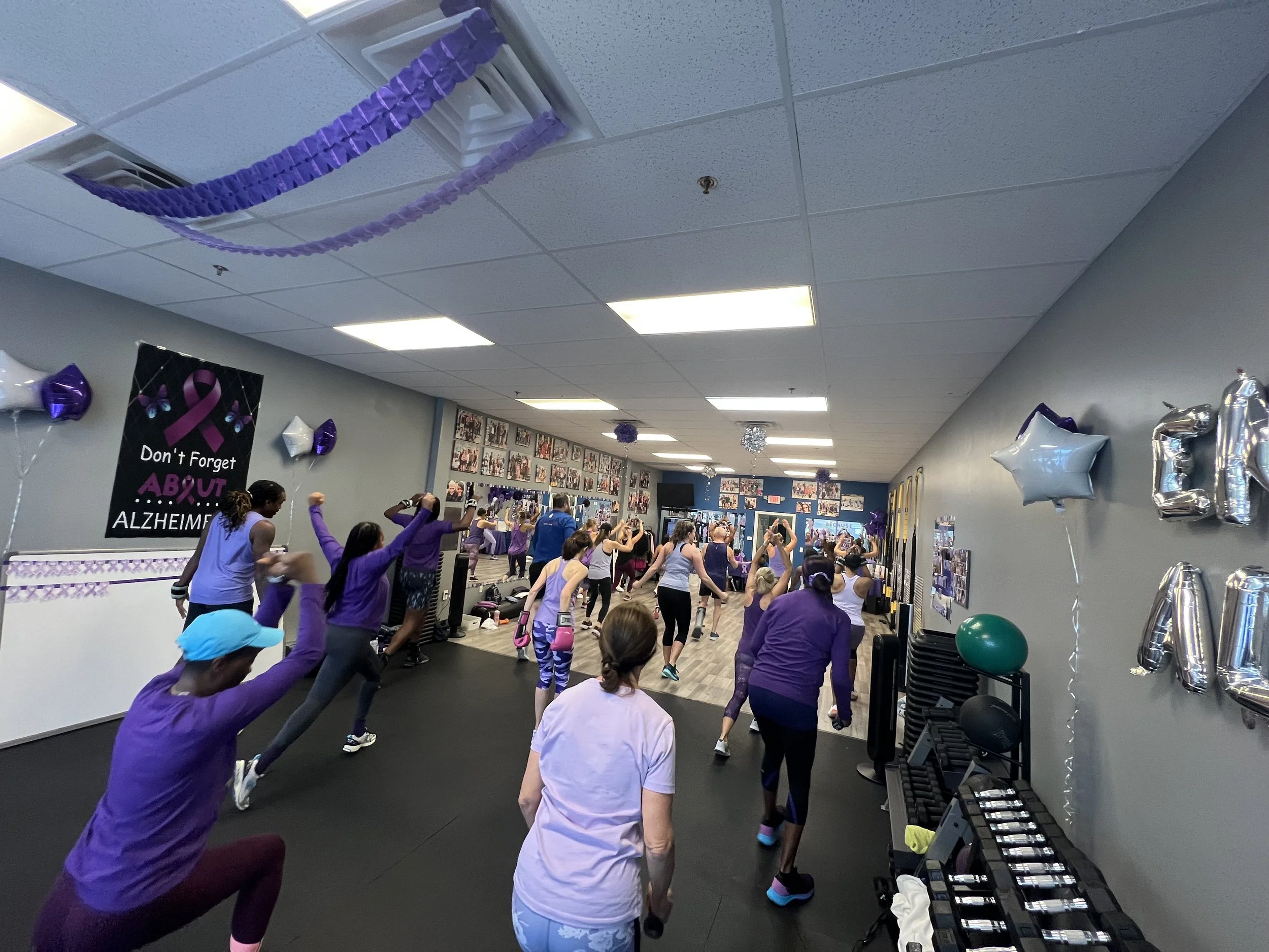Purple for a purpose Group workout