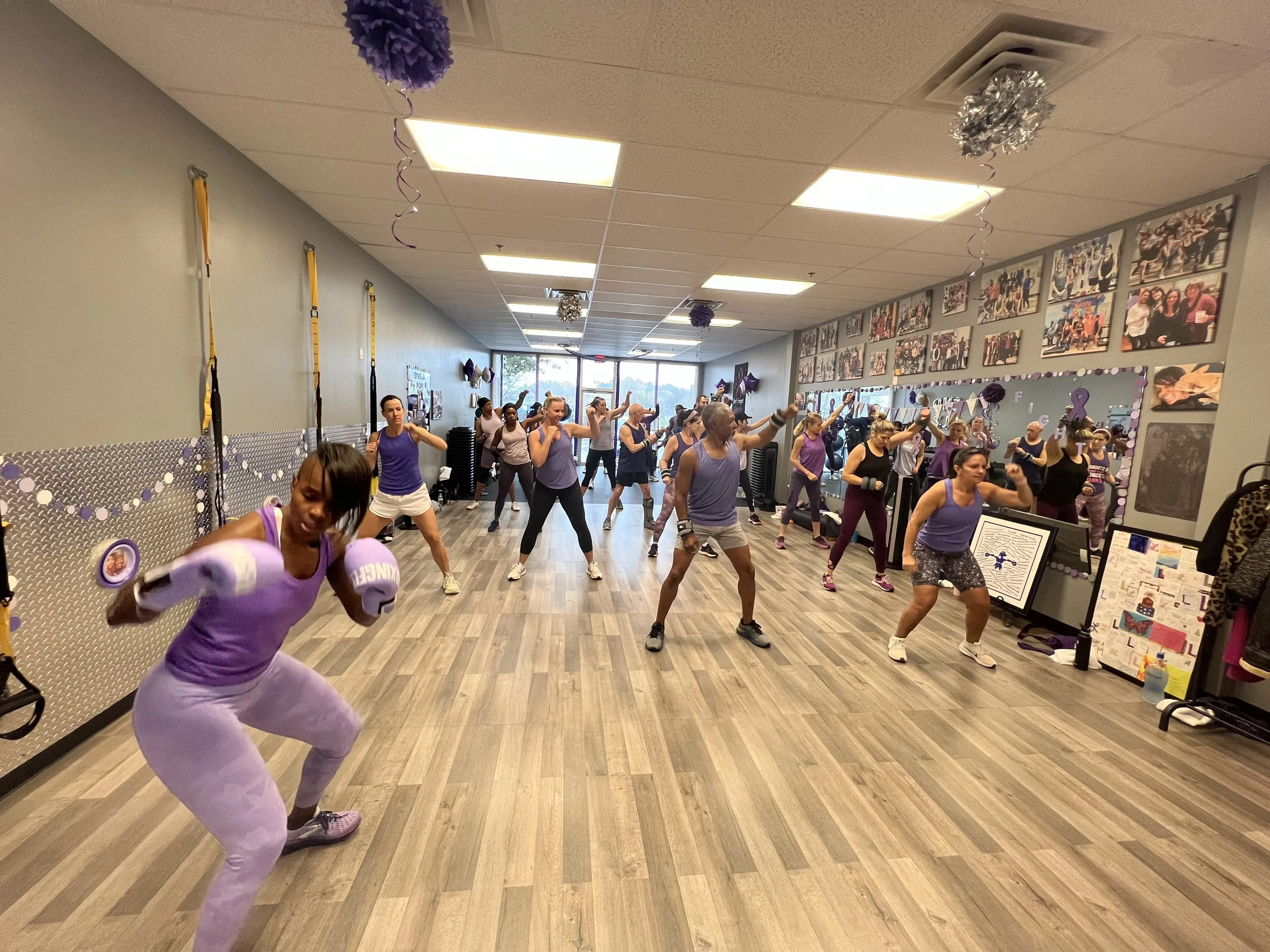 Purple for a purpose Group Workout