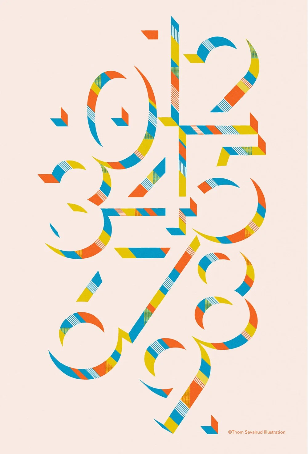 Zero Through Nine — Thom Sevalrud Illustration