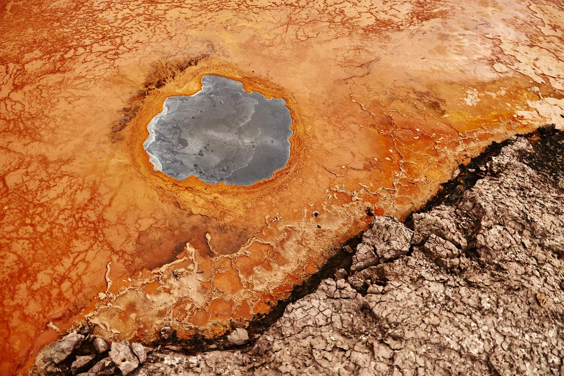 Sulfur Lake in the Danakil Depression.