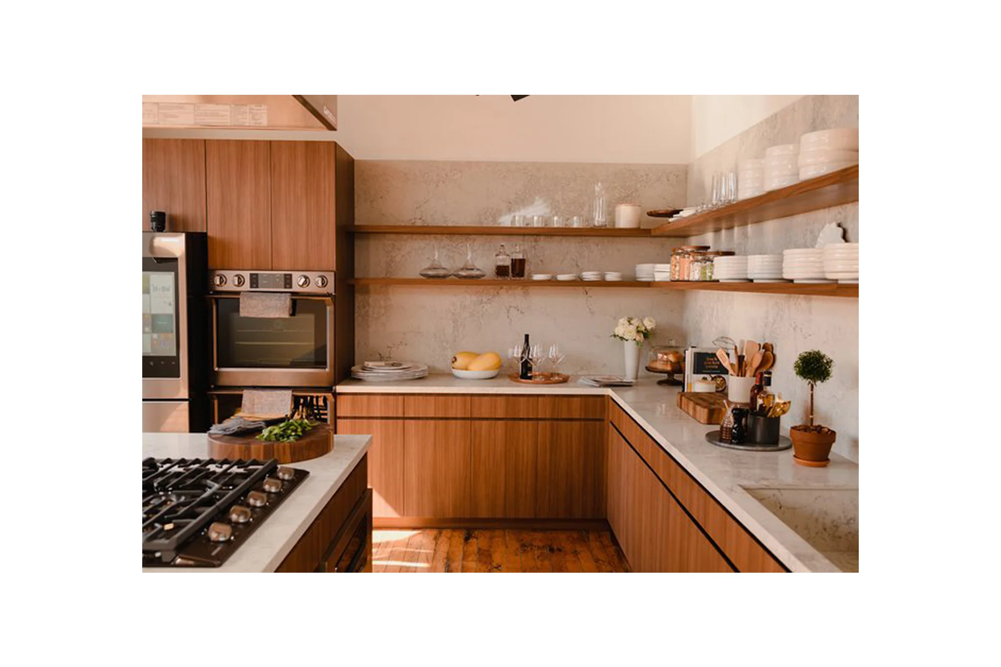 The kitchen studio of Conde Nast, where they prep and film food for their media company. MEP designed by 2L Engineering.