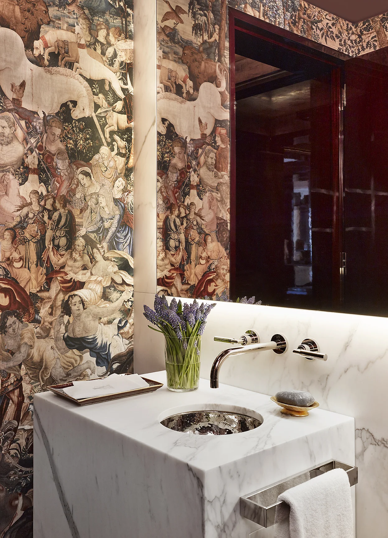Stonefox 115 East 67th Street Powder Room Bathroom MEP designed by 2L Engineering