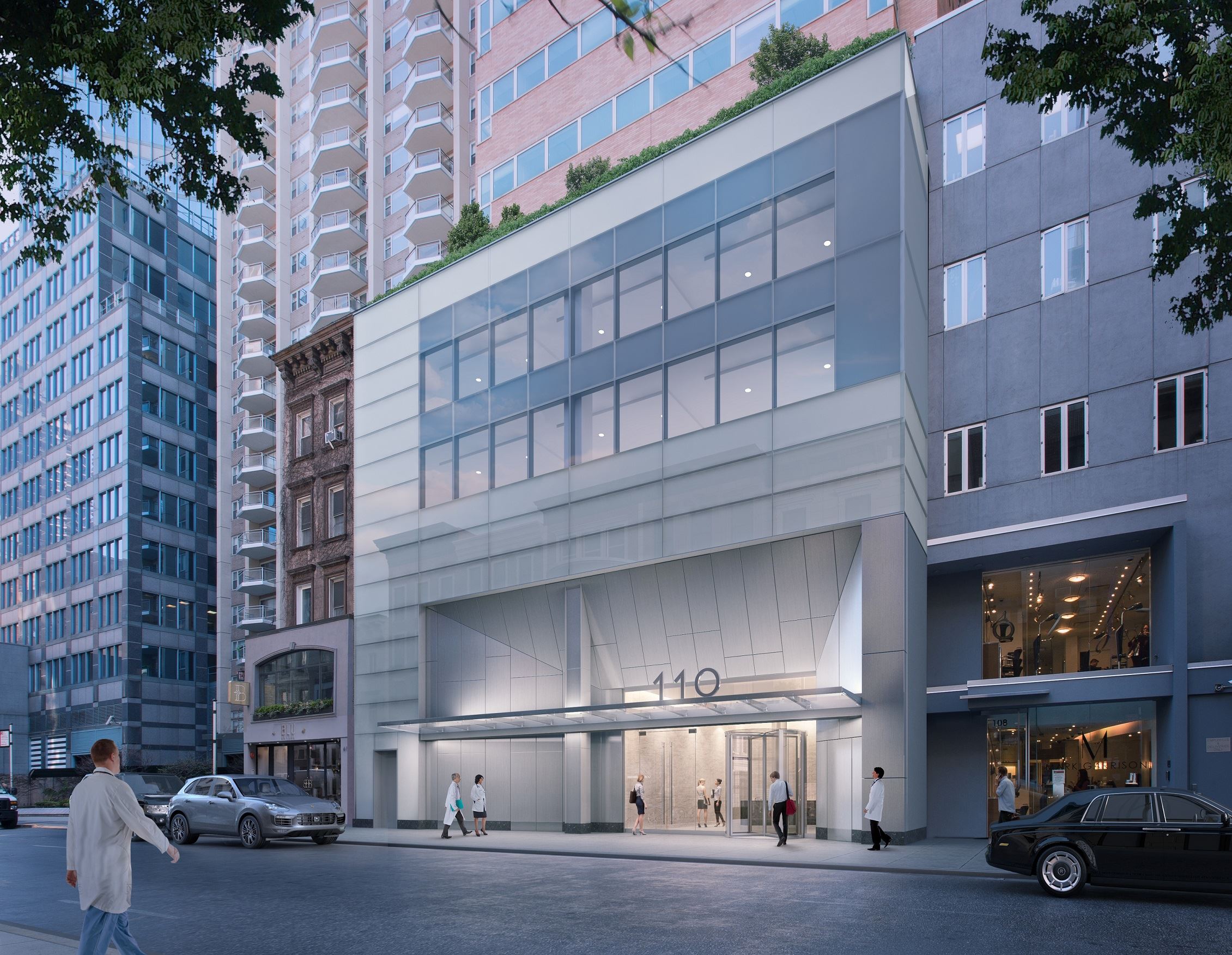 Rendering of Park Sixty Medical, located at 110 East 60th Street with MEP engineering provided by 2L Engineering.
