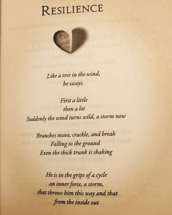 Excerpt from one of the poems in Space of Love.&nbsp;