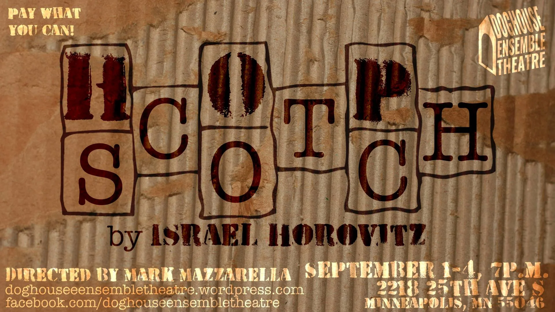 Upcoming: Doghouse Ensemble Theatre's Hopscotch