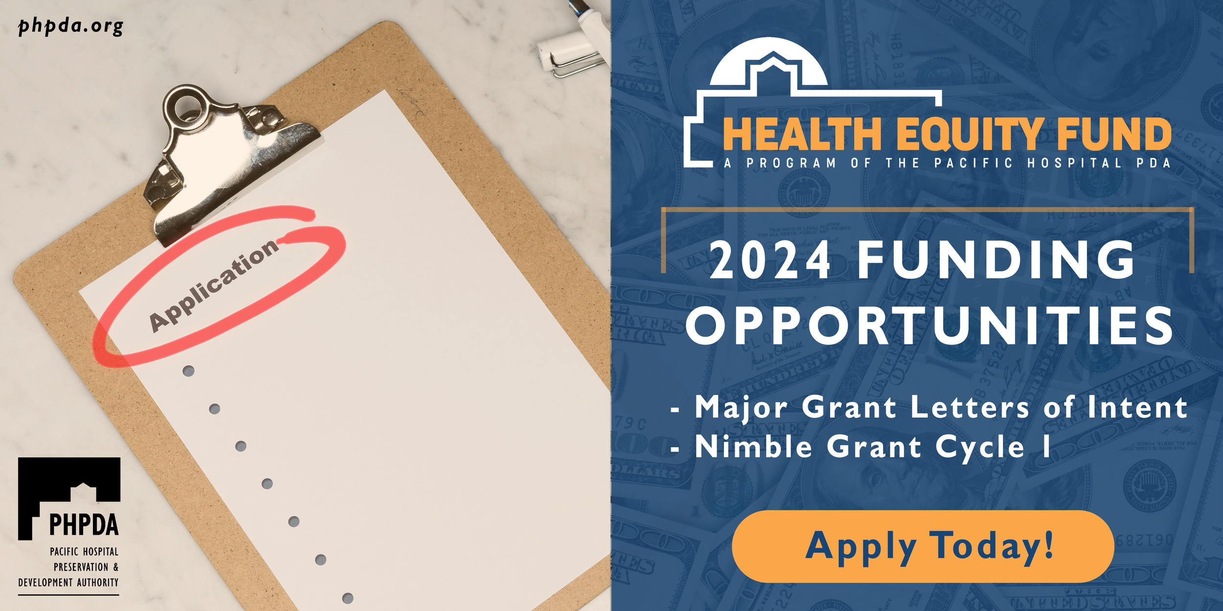 PHPDA - Health Equity Fund open opportunities! 
