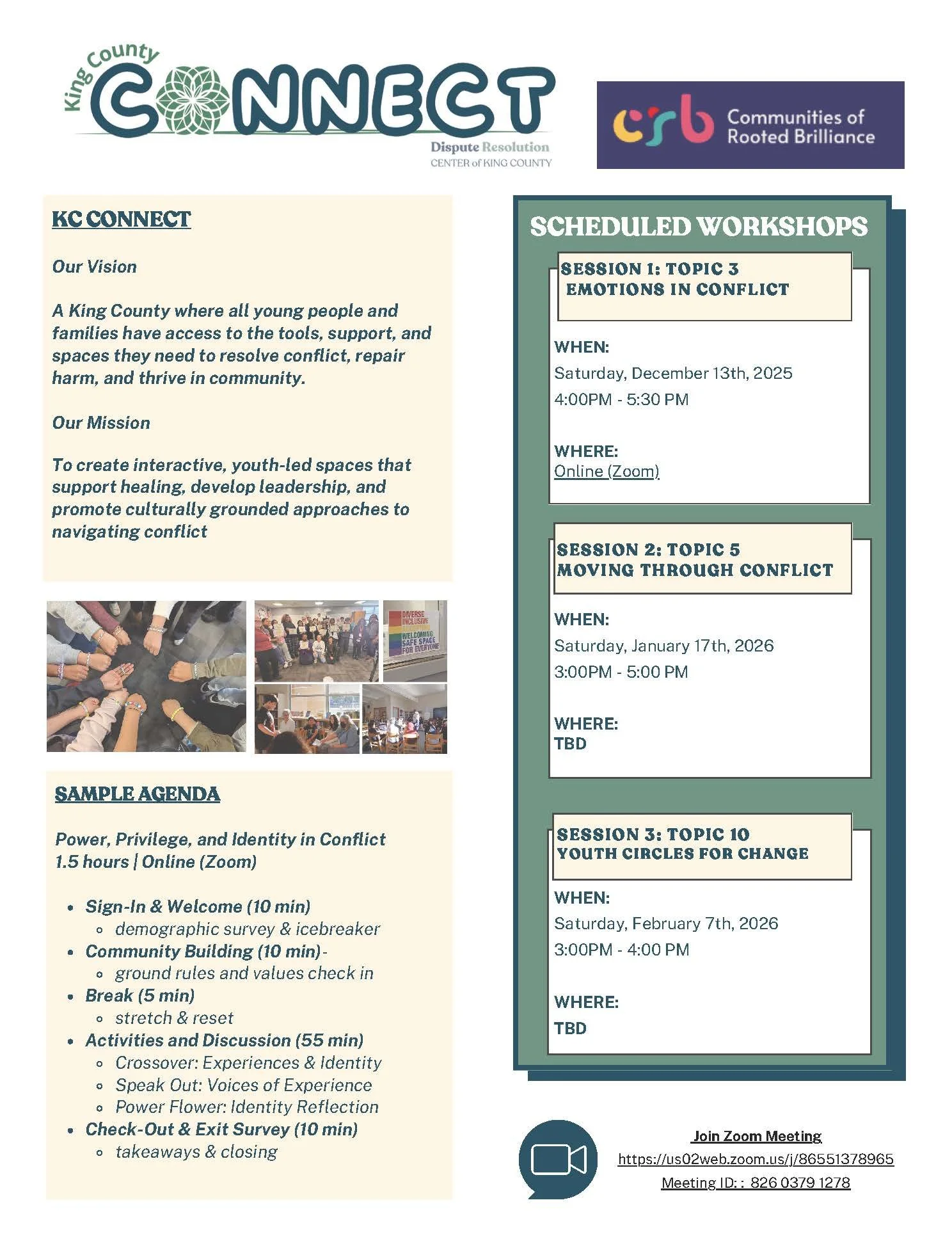 Emotions in Conflict Workshop (Communities of Rooted Brilliance)