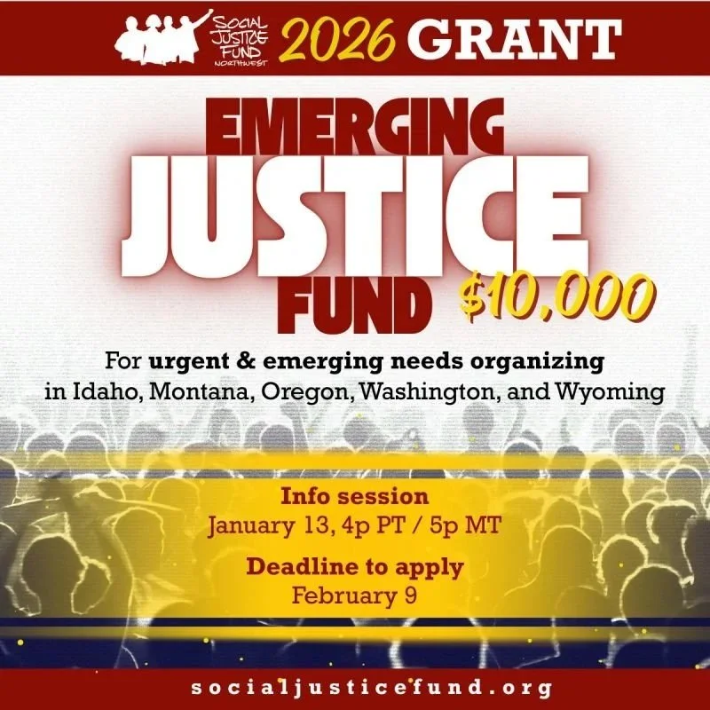 2026 Social Justice Fund (SJF) Emerging Justice Fund Grant