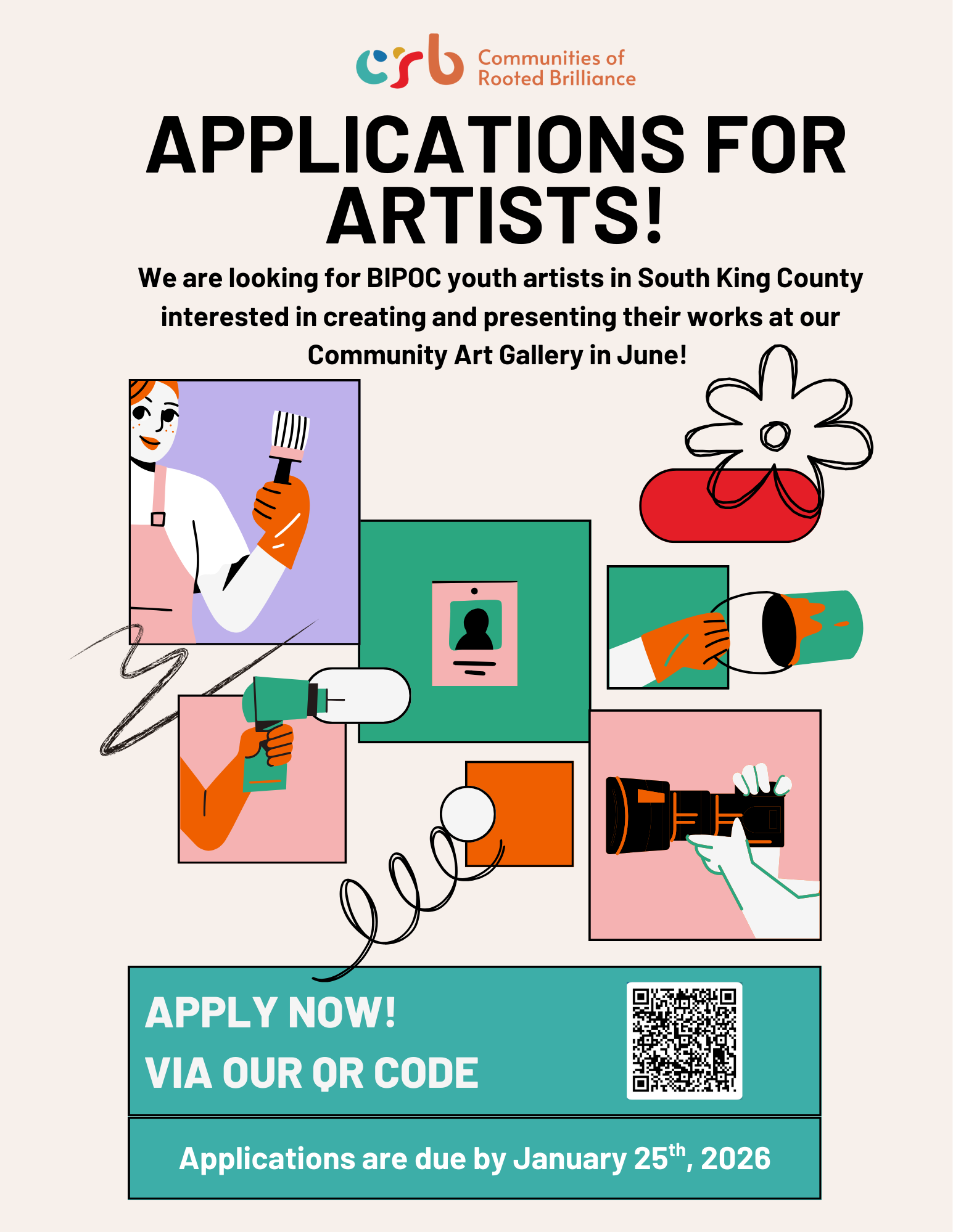 Communities of Rooted Brilliance - Youth Art Gallery opportunity!