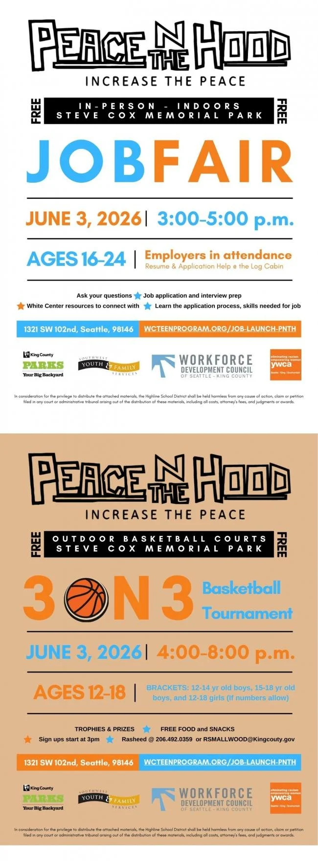 PNTH Job Fair &amp; 3-on-3 Basketball Tournament