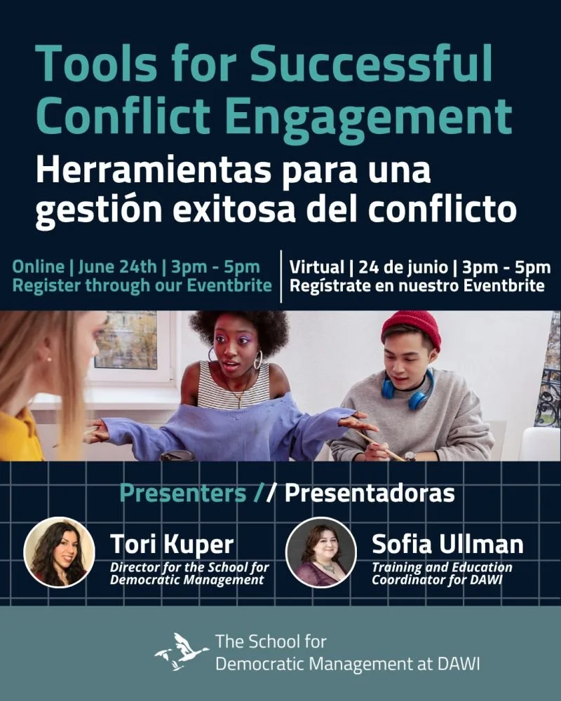 Webinar: Tools for Successful Conflict Engagement | Herramientas para una gestion exitosa del conflicto