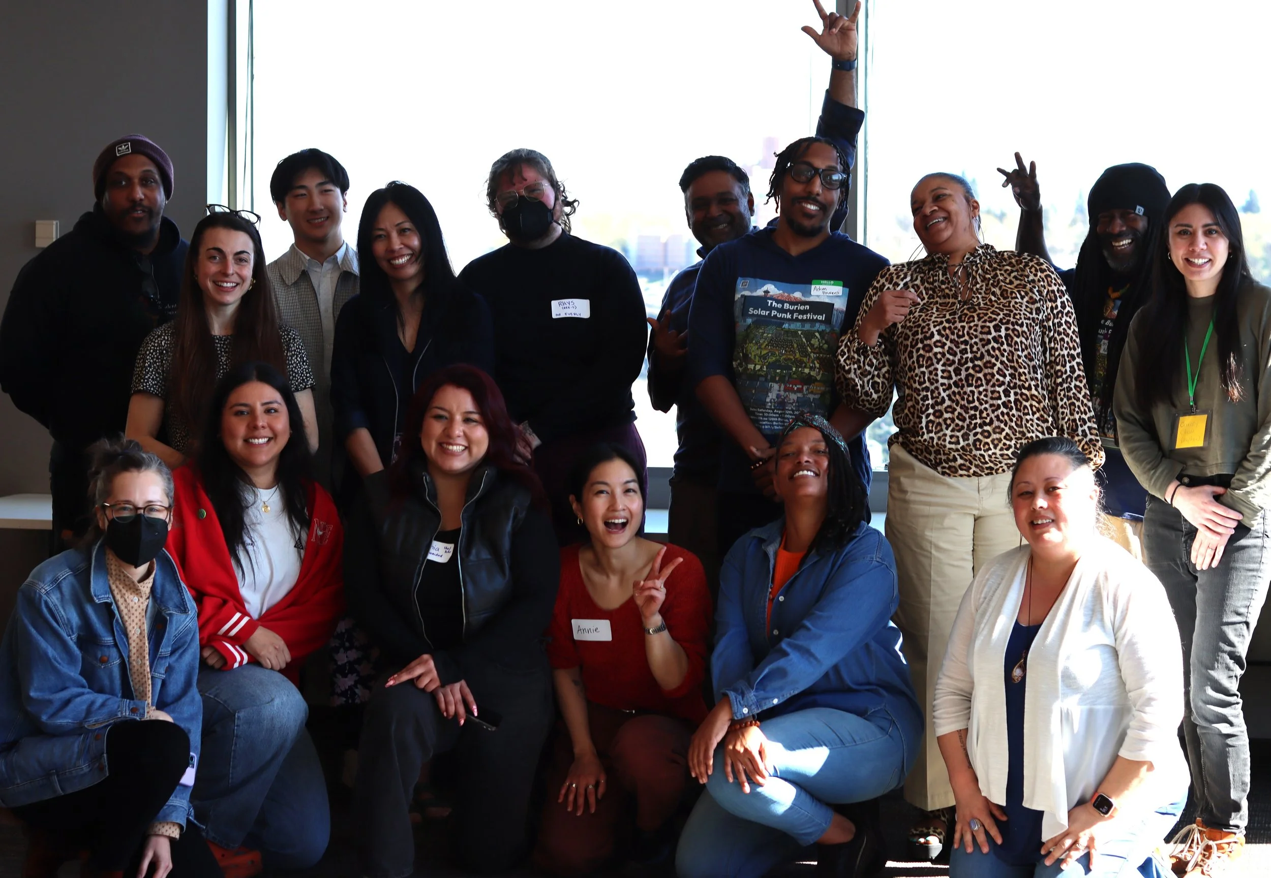 Photo of the entire cohort group posing together