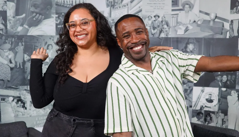 Two people smiling for a photo