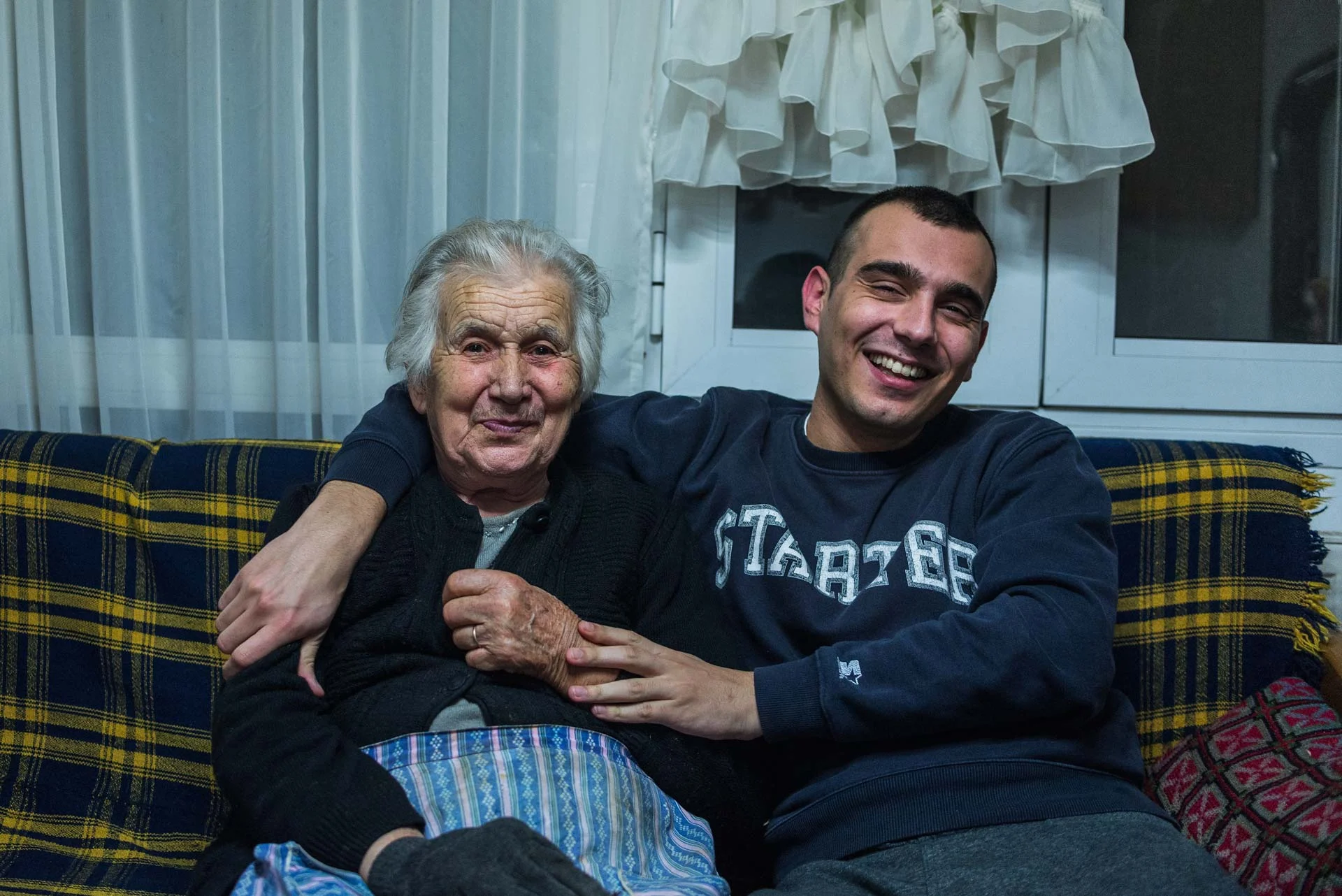 Grandma Chrisoula with her grandson and my friend, Euthimis.