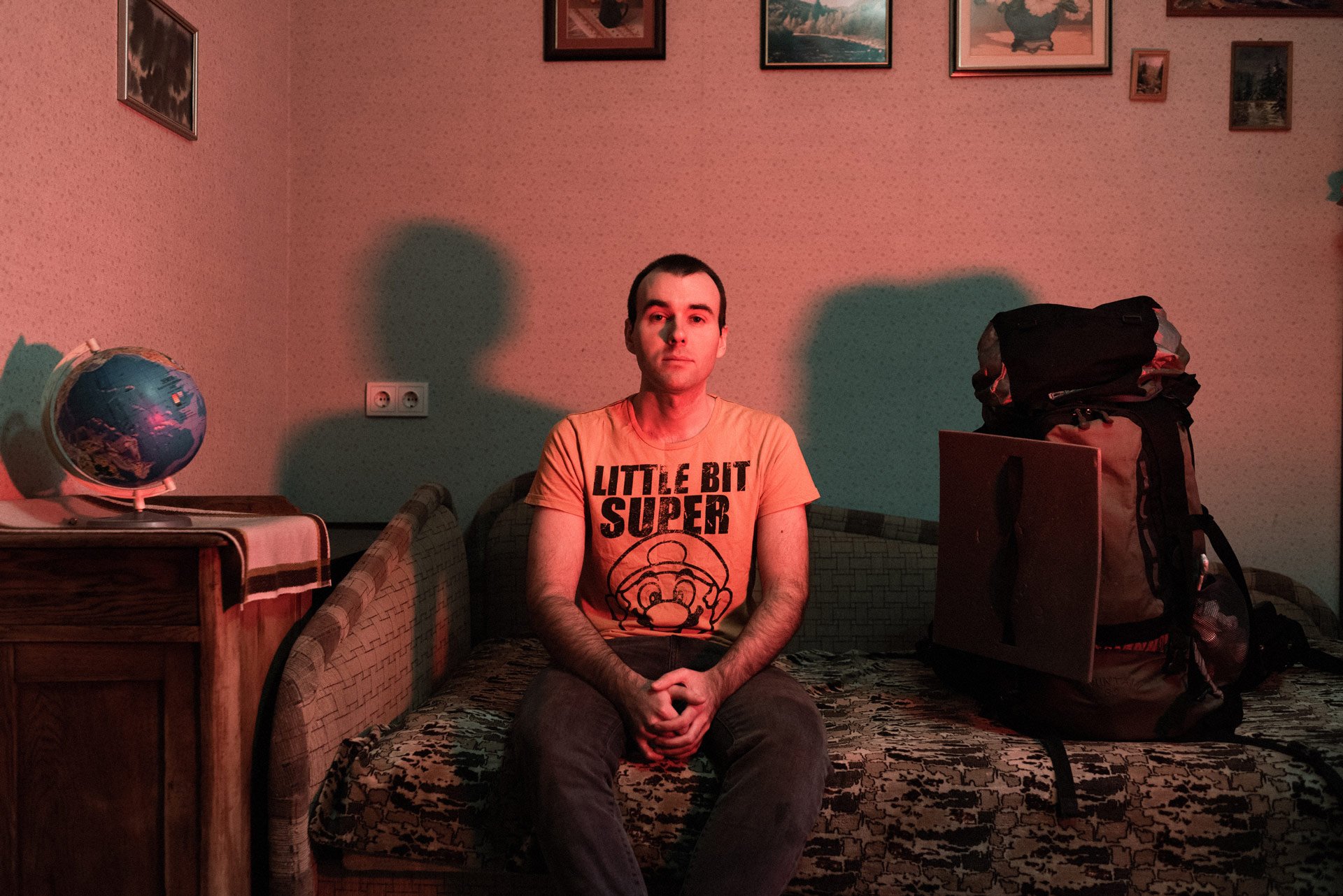 Pavel woke up trembling trying to find his documents, some cash and pack his bag, at the first hours of Russia's invasion in Ukraine. He spent the next ten days on an underground shelter, which damaged his respiratory system. Knowing that he might