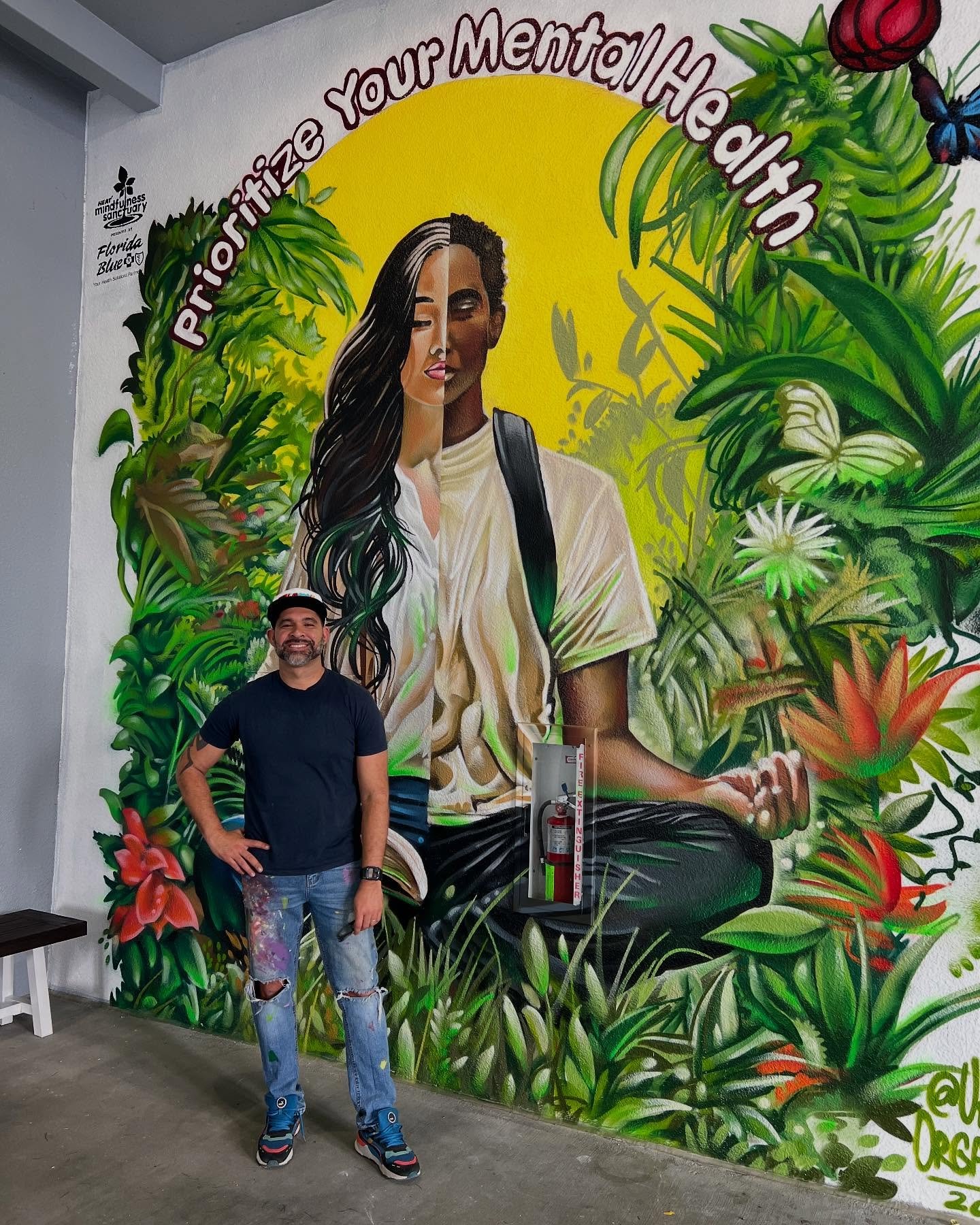 🎨✨
This week I had the incredible opportunity to contribute to the &ldquo;Mindfulness Sanctuary&rdquo; initiative at G Holmes Braddock Senior High in Miami! This amazing mental health project, spearheaded by the @miamiheat and sponsored by @florida.