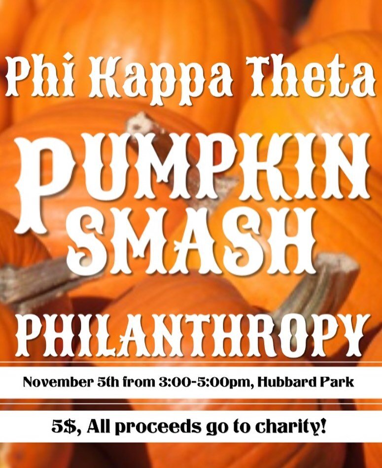 We&rsquo;re hosting our Pumpkin Smash this Friday! Just $5 to smash a pumpkin and all proceeds go to Movemebrr!