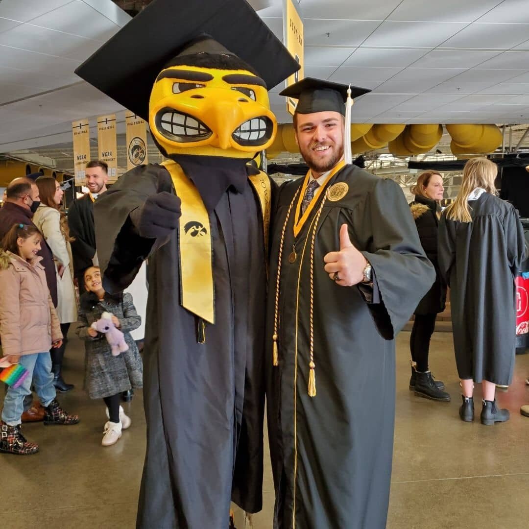 We would like to give a HUGE  congratulations to Phi Kap brother Hunter Brown for graduating with an BS in Biology on the Genetics and Biotechnology track. 

Throughout his time at Iowa, he has collected a long list of achievements and honors. He has