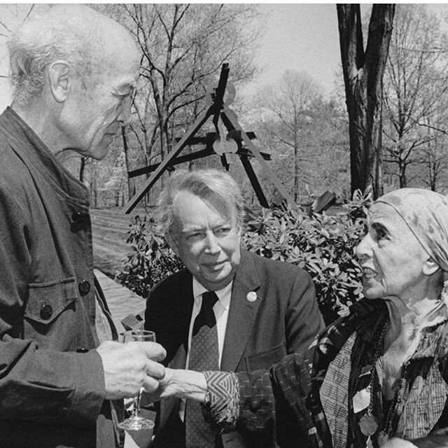 Reposting a wonderful photo of iconic artists. Louise Nevelson and Isamu Noguchi at an exhibit opening event at Storm King with Bill Lieberman. There will come a time soon where we, too, will attend art  events that fill our hungry creative souls....