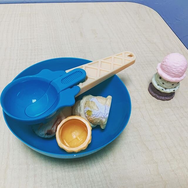 I scream, You scream, We all scream for ice cream!! It&rsquo;s ice cream week here at the KTC. Join us tomorrow at 3 for an ice cream social with @okeicecream .
.
.
.
.
#speechtherapist #occupationaltherapy #speechtherapy #kids #ot #therapy #physical