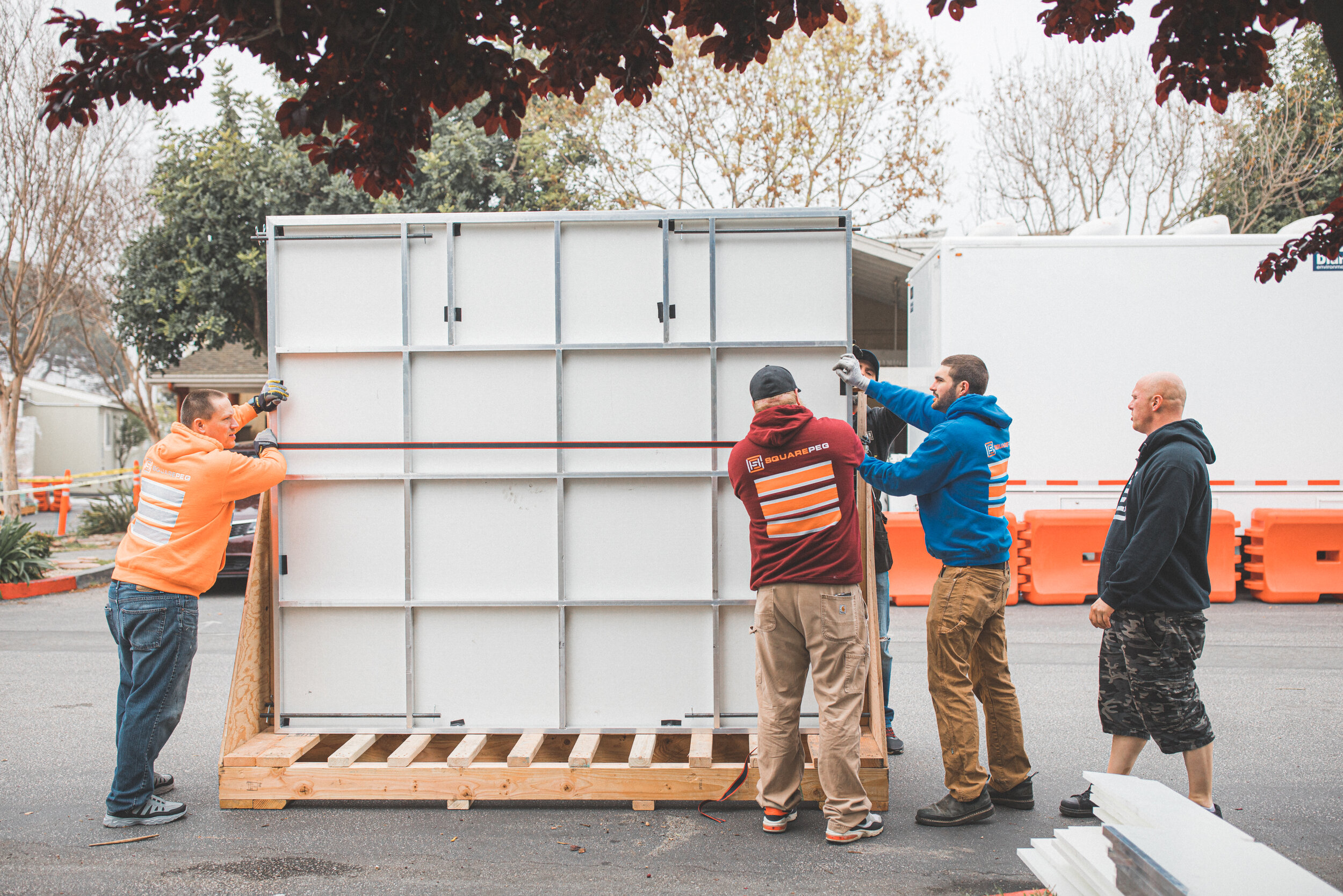 Shelters Arrive