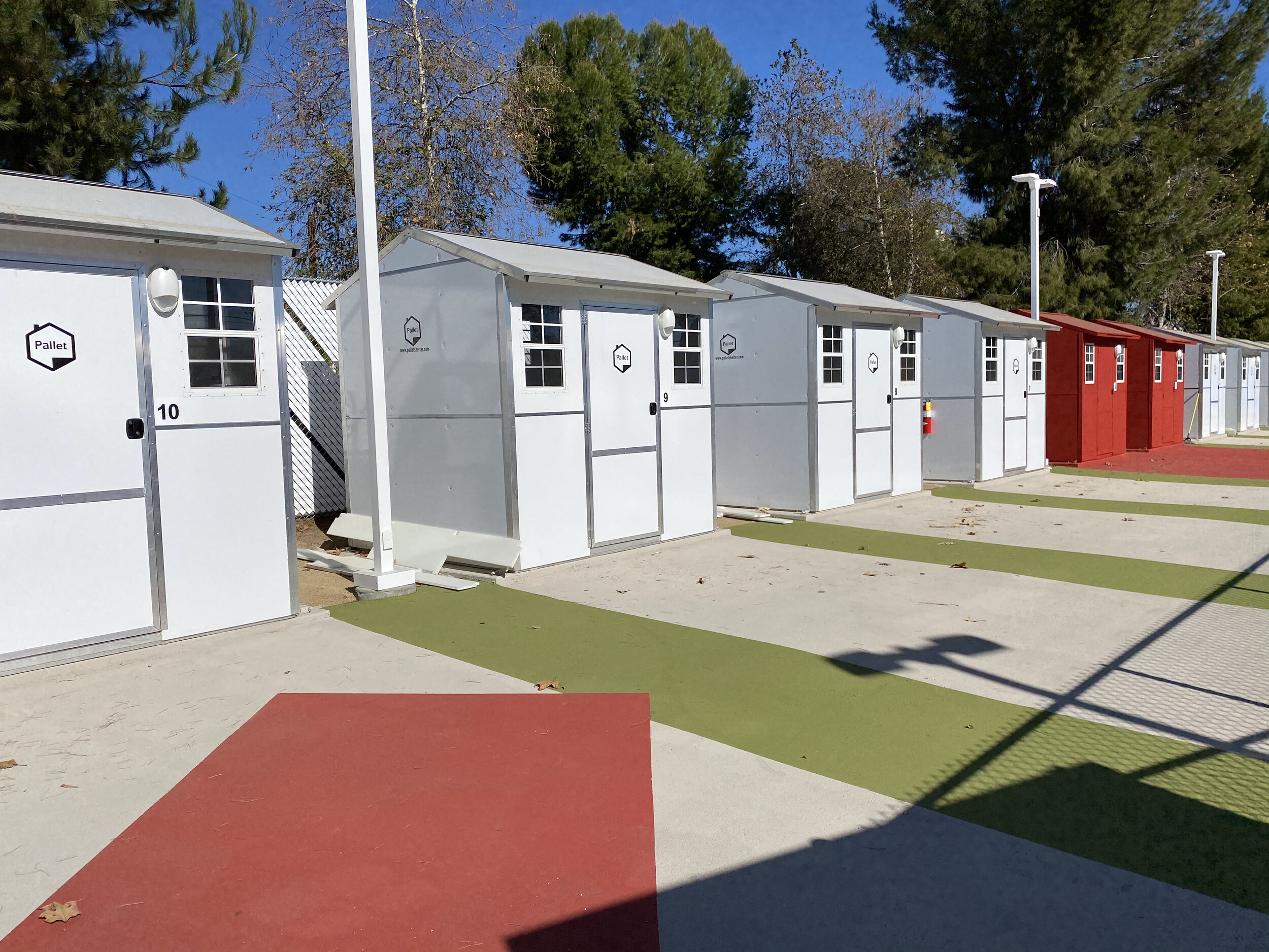 Chandler Blvd. Tiny Home Village in Los Angeles, California. Photo courtesy Hope of the Valley Rescue Mission