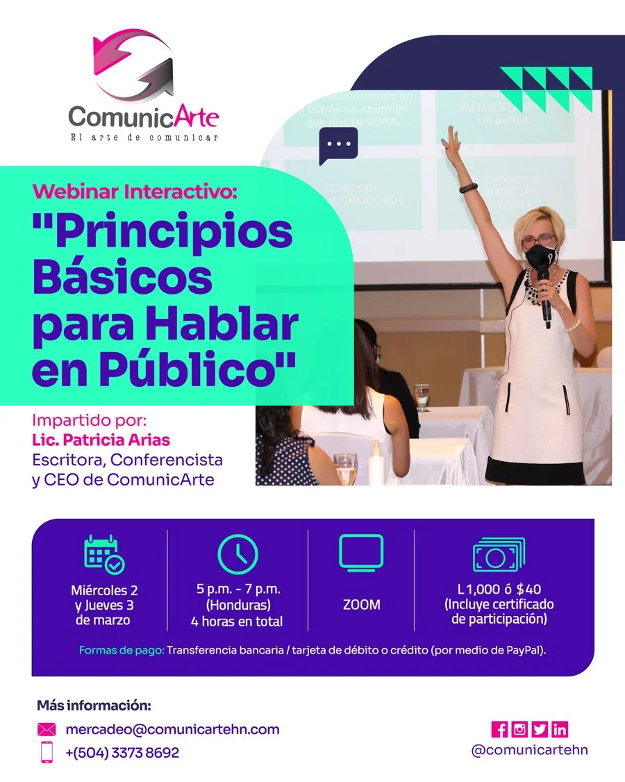 Conferencia: "Principios Básicos para Hablar en Público"
