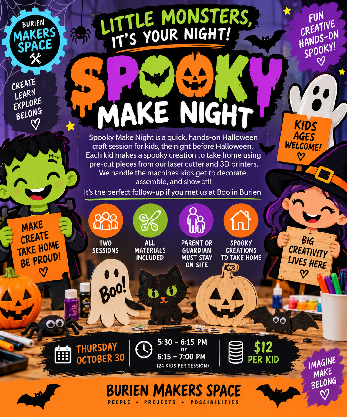 Spooky Make Night (Kids)