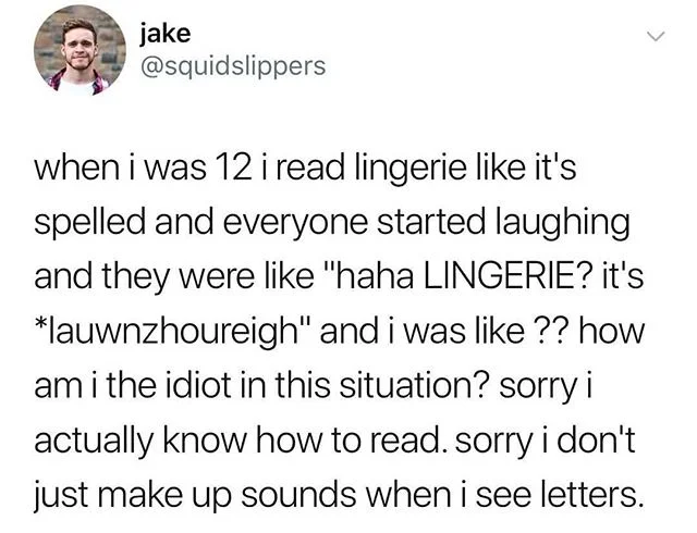 French, English, what other languages choose to torture us???