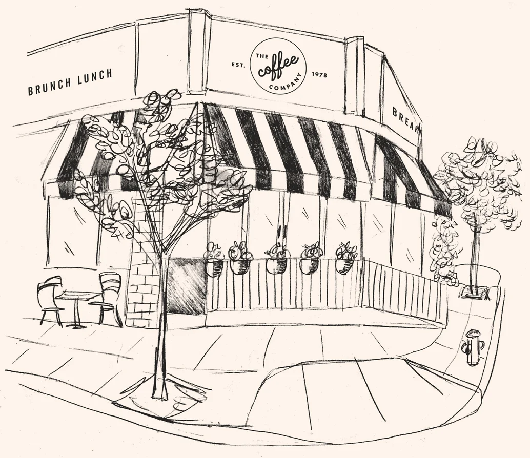 Store drawing at paintingvalley.com Location — The Coffee Company