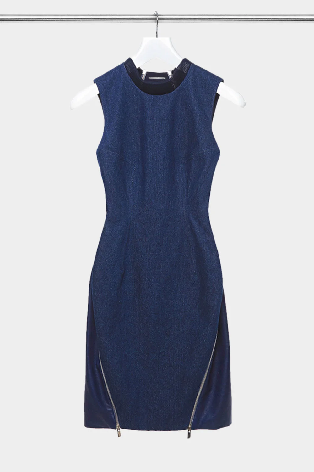 next in fashion daniel denim dress Daniel silverstain denim leather combo zipper dress sz6