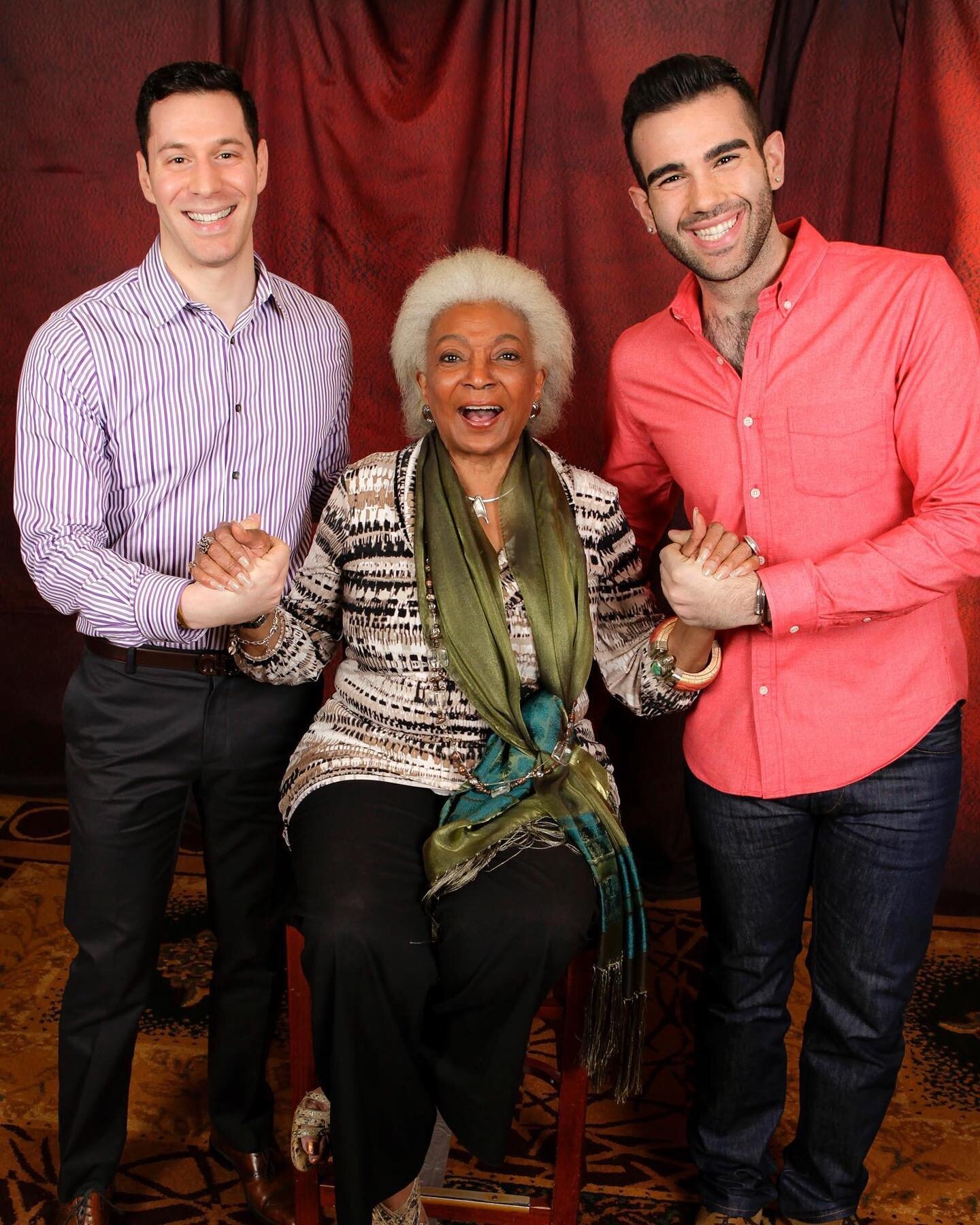 🛸 Hailing frequencies open! 🛰 Happy Birthday, Nichelle Nichols!
.
.
Here she is, singing the most beautiful high note when we told her that we&rsquo;re both singers. Ms. Nichols, a civil rights activist and inspiration, was the original Uhura on St