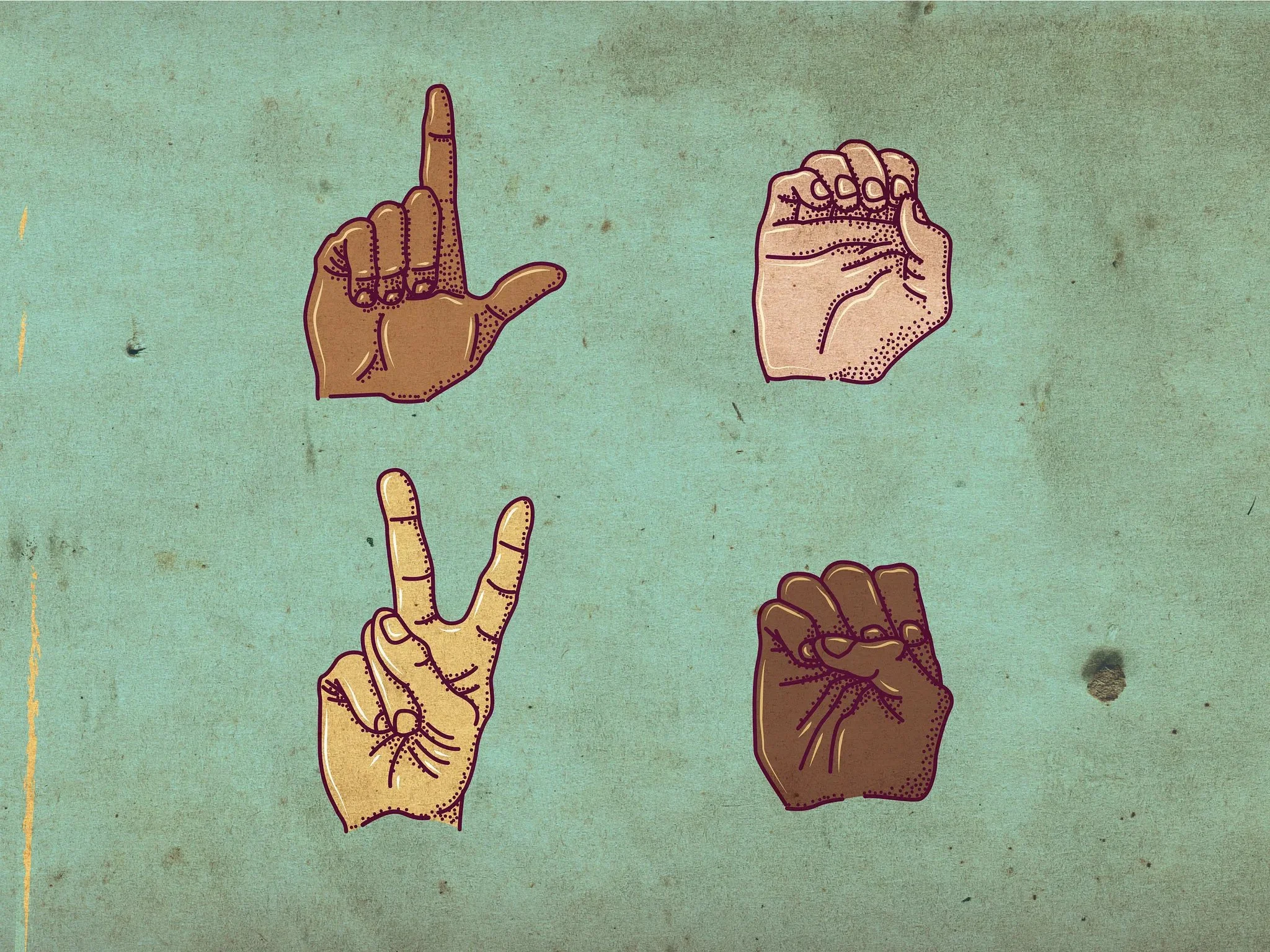   Concept illustration for racial equality.  