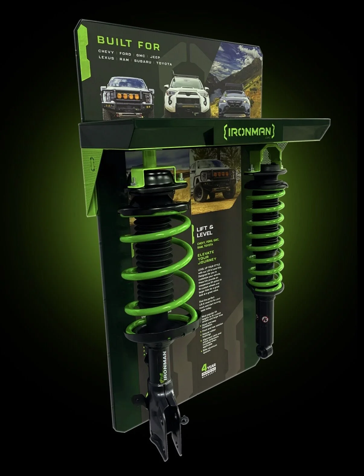   Interchangeable magnetic shock displays  