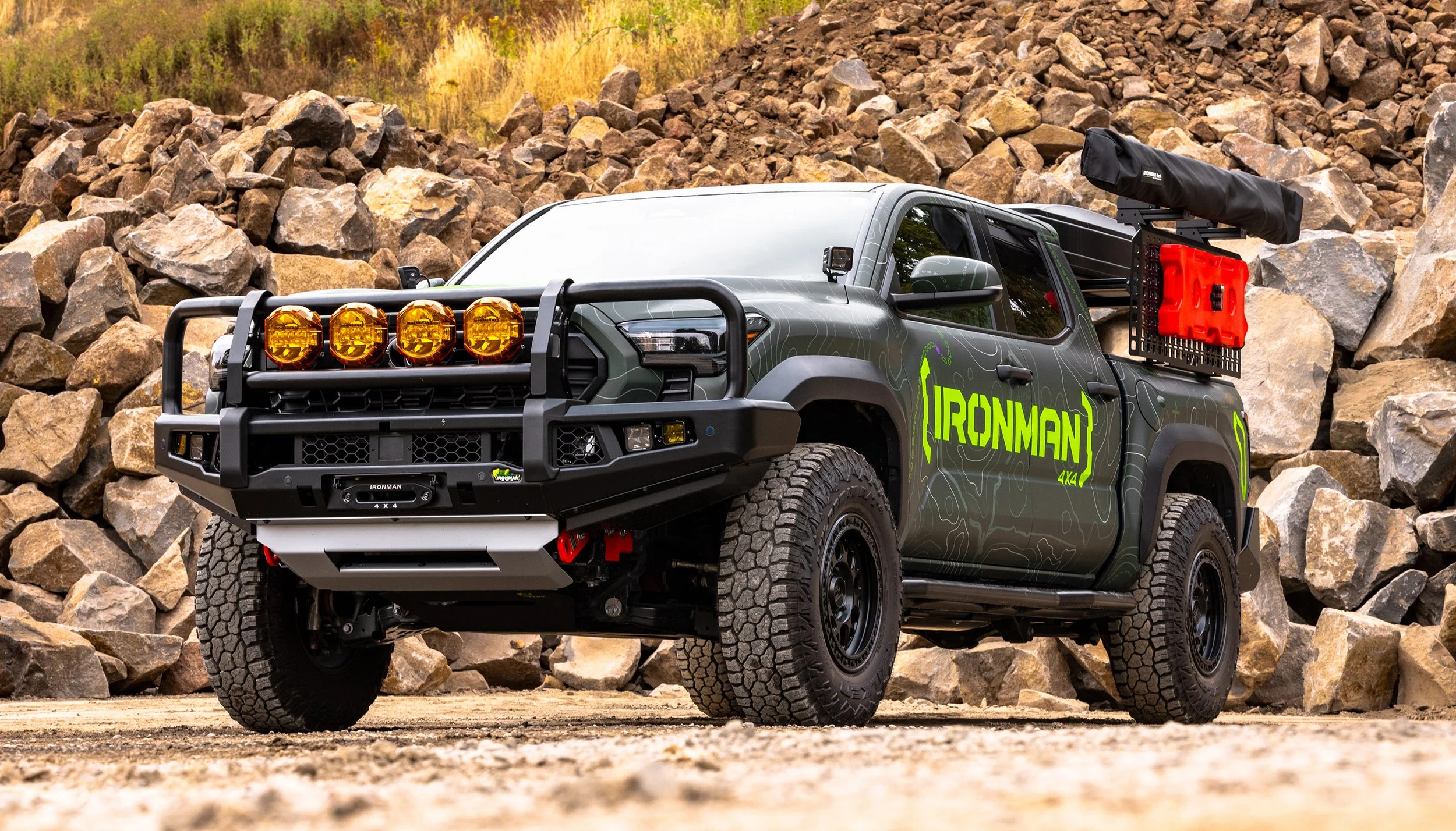   2024 Tacoma wrap: collab with a contest winner to get PCT topographic wrap incorporated with brand elements.  