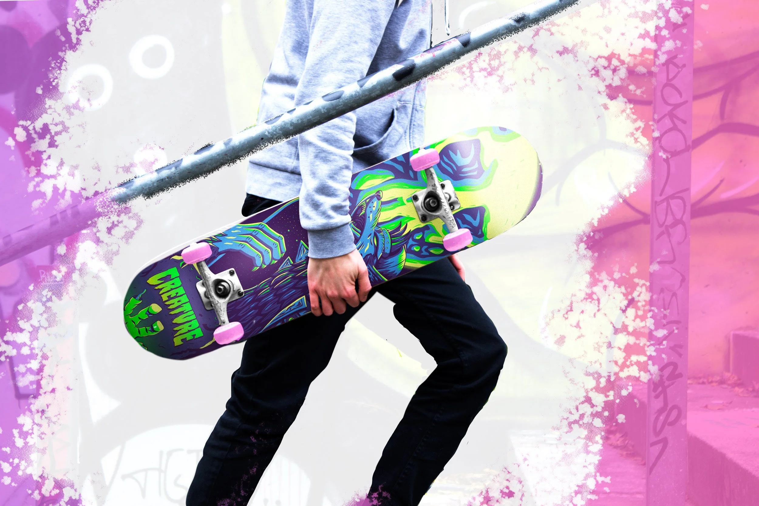   Creature skateboard design contest entry  