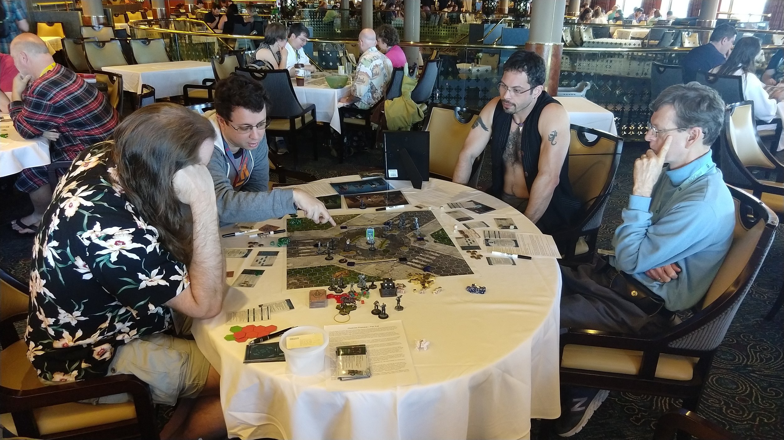 One of the 3 sessions, with 2 game designers (gulp!)