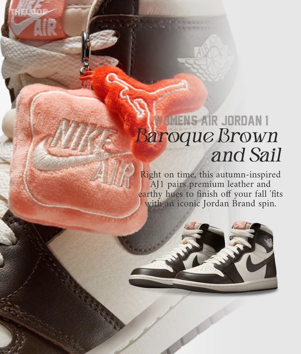 Women&lsquo;s Air Jordan 1 High OG &rdquo;Baroque Brown and Sail&ldquo; will be available Tuesday 9/9 at 10:00 AM at The Loop.
First come first served.

Women(FD2596-200) : $185

#jordan#jordan1#jordan1high #sneakers#shoes#sneakerhead#sneackers