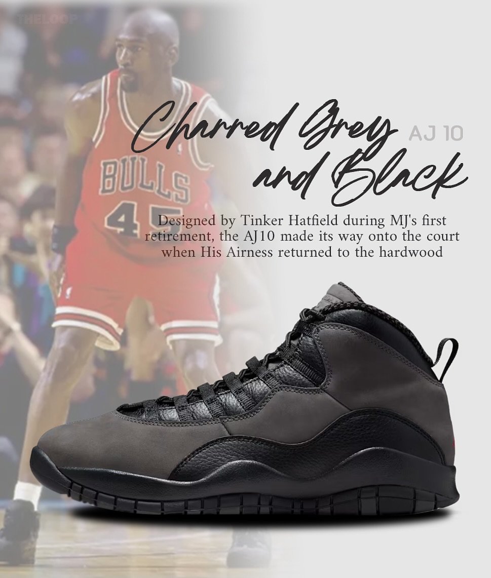 Air Jordan 10 &ldquo;Charred Grey and Black&rdquo; 

📌 We will have a in-store raffle at The Loop (Yonkers &amp; Spring Valley)

Available Men size: 7.5-13
MSRP: $215
This release is available for local in-store pickup only.
Winners must pick up the